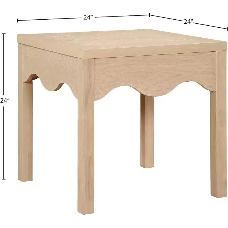 Table d'appoint Meridian Furniture Fiora Naturel