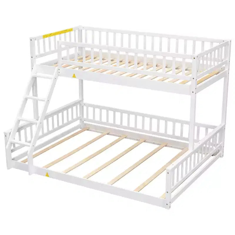 Lit en bois jumeau XL FAMYYT ? Avec garde-corps, échelle, montage facile