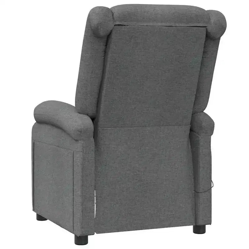 vidaXL Fauteuil de massage Crème Tissu, Métal, Bois Fauteuil de massage simple