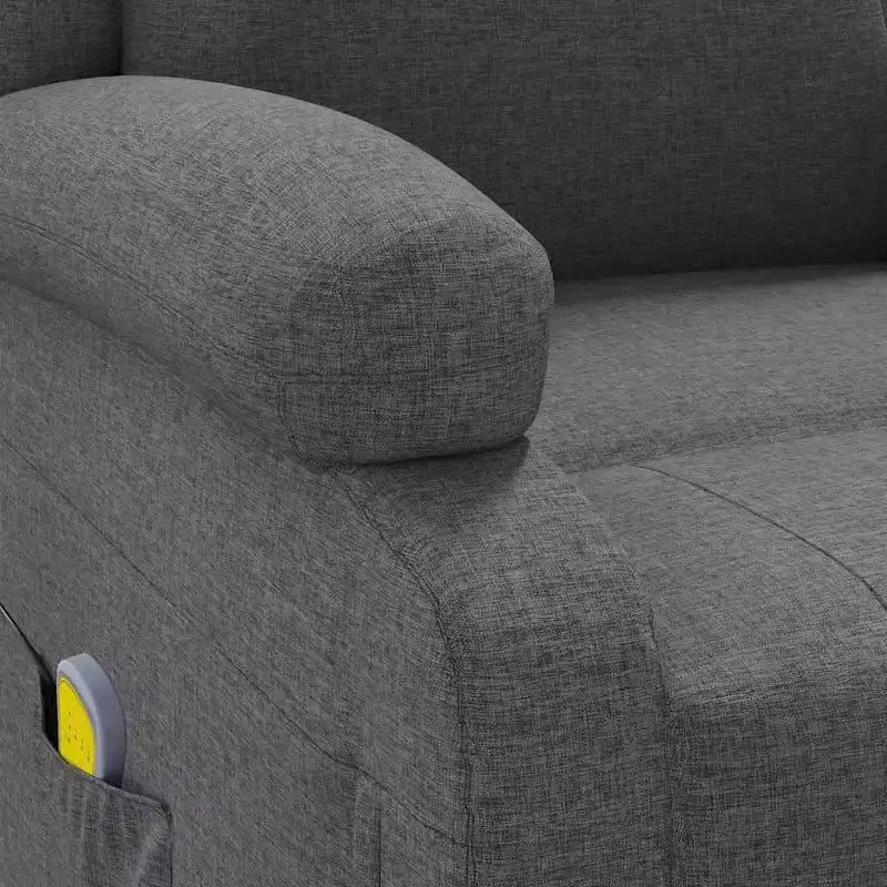 vidaXL Fauteuil de massage Crème Tissu, Métal, Bois Fauteuil de massage simple