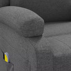 vidaXL Fauteuil de massage Crème Tissu, Métal, Bois Fauteuil de massage simple