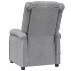 vidaXL Fauteuil de massage Crème Tissu, Métal, Bois Fauteuil de massage simple