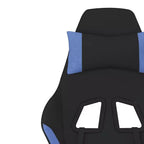 vidaXL Chaise de jeu Tissu noir et crème (100 % polyester), métal, contreplaqué