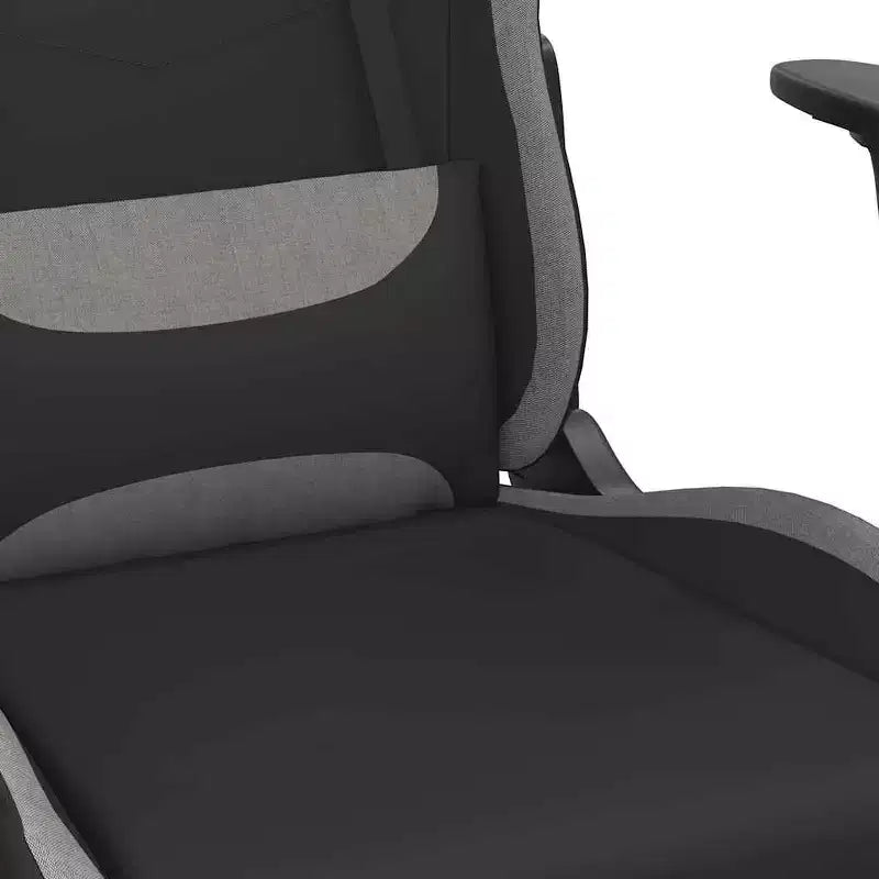 vidaXL Chaise de jeu Tissu noir et crème (100 % polyester), métal, contreplaqué