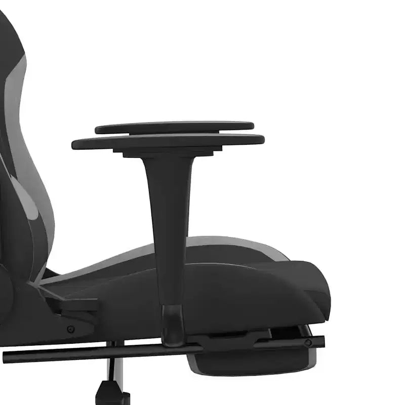 vidaXL Chaise de jeu Tissu noir et crème (100 % polyester), métal, contreplaqué