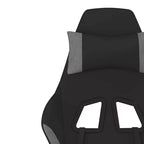 vidaXL Chaise de jeu Tissu noir et crème (100 % polyester), métal, contreplaqué
