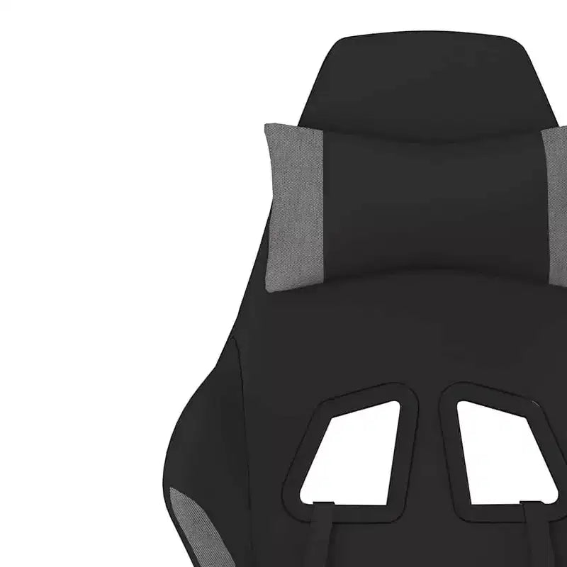 vidaXL Chaise de jeu Tissu noir et crème (100 % polyester), métal, contreplaqué