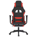 vidaXL Chaise de jeu Tissu noir et crème (100 % polyester), métal, contreplaqué