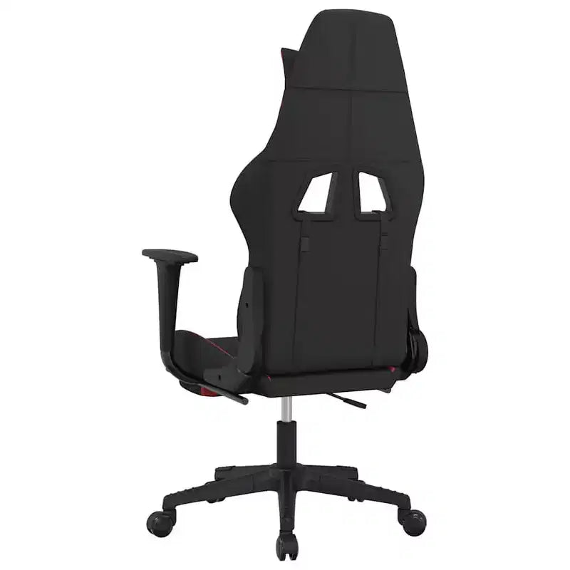 vidaXL Chaise de jeu Tissu noir et crème (100 % polyester), métal, contreplaqué