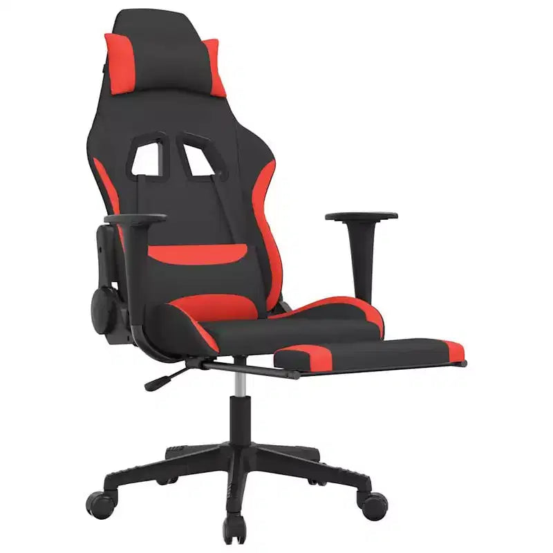 vidaXL Chaise de jeu Tissu noir et crème (100 % polyester), métal, contreplaqué
