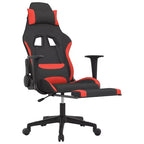 vidaXL Chaise de jeu Tissu noir et crème (100 % polyester), métal, contreplaqué