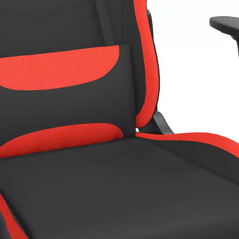 vidaXL Chaise de jeu Tissu noir et crème (100 % polyester), métal, contreplaqué