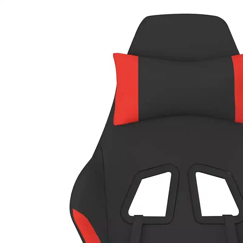 vidaXL Chaise de jeu Tissu noir et crème (100 % polyester), métal, contreplaqué