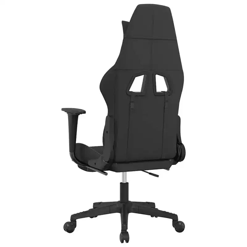 vidaXL Chaise de jeu Tissu noir et crème (100 % polyester), métal, contreplaqué