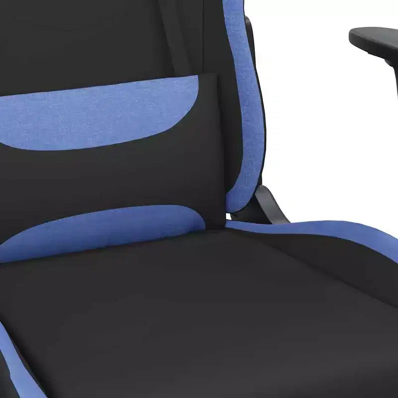 vidaXL Chaise de jeu Tissu noir et crème (100 % polyester), métal, contreplaqué