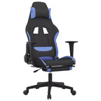 vidaXL Chaise de jeu Tissu noir et crème (100 % polyester), métal, contreplaqué
