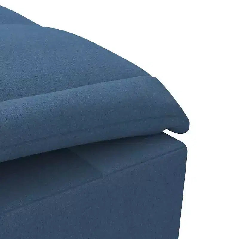 vidaXL Chaise longue de massage bleu Tissu (100 % polyester) Individuel