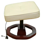 vidaXL Fauteuil de massage réglable 2 pcs Crème 77 x 82 x 103 Similicuir