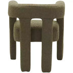 Chaise en tissu bouclé Meridian Furniture Athena vert olive