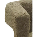 Chaise en tissu bouclé Meridian Furniture Athena vert olive