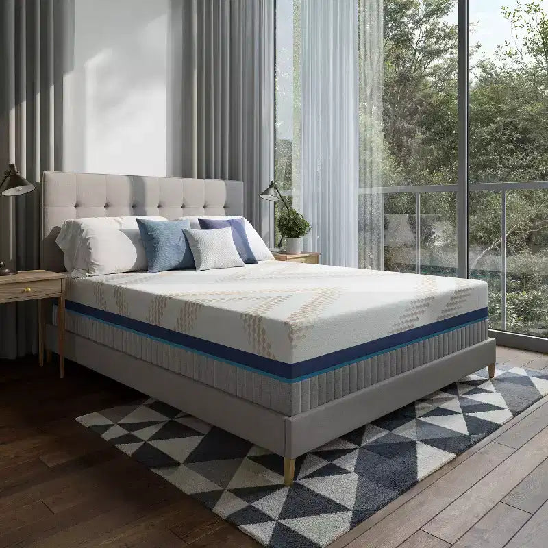 Matelas iZone 16 Smart Zone, réglable double face, de moelleux à ferme, support lombaire personnalisé pour couples, essai de 100 nuits
