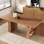 Grande table de salle à manger de 180 cm avec pieds cannelés et rangement, table de cuisine moderne en bois pour 6 à 10 personnes, meuble robuste pour salle à manger