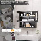 Armoire de rangement à outils en acier, meuble haut noir