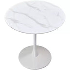 Table hauteur comptoir Tulip blanche de Meridian Furniture