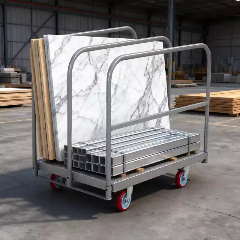 Diable pliable robuste 2500 LB Chariot plateforme convertible 2-en-1 Chariot à plateau durable pour le déplacement d'appareils électroménagers, la construction, l'utilisation en entrepôt