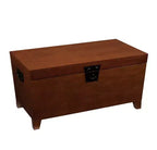 HomeRoots Table Basse Rectangulaire 39 en Bois Manufacturé Marron et Métal
