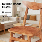 Ensemble de salle à manger 5 pièces en bois Meubles de salle à manger Table rustique en noyer et 4 chaises