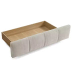 Cadre de lit rembourré avec tiroirs de rangement, taille Queen/King/California King, lit plateforme en chenille avec tête de lit et cadre solide pour chambre à coucher