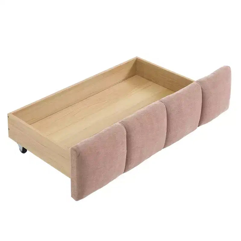 Cadre de lit rembourré avec tiroirs de rangement, taille Queen/King/California King, lit plateforme en chenille avec tête de lit et cadre solide pour chambre à coucher