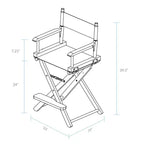 Chaise de réalisateur hauteur comptoir - Structure blanche