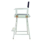 Chaise de réalisateur hauteur comptoir - Structure blanche