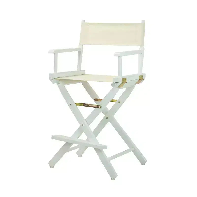 Chaise de réalisateur hauteur comptoir - Structure blanche