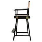 Chaise de réalisateur hauteur comptoir - Cadre noir
