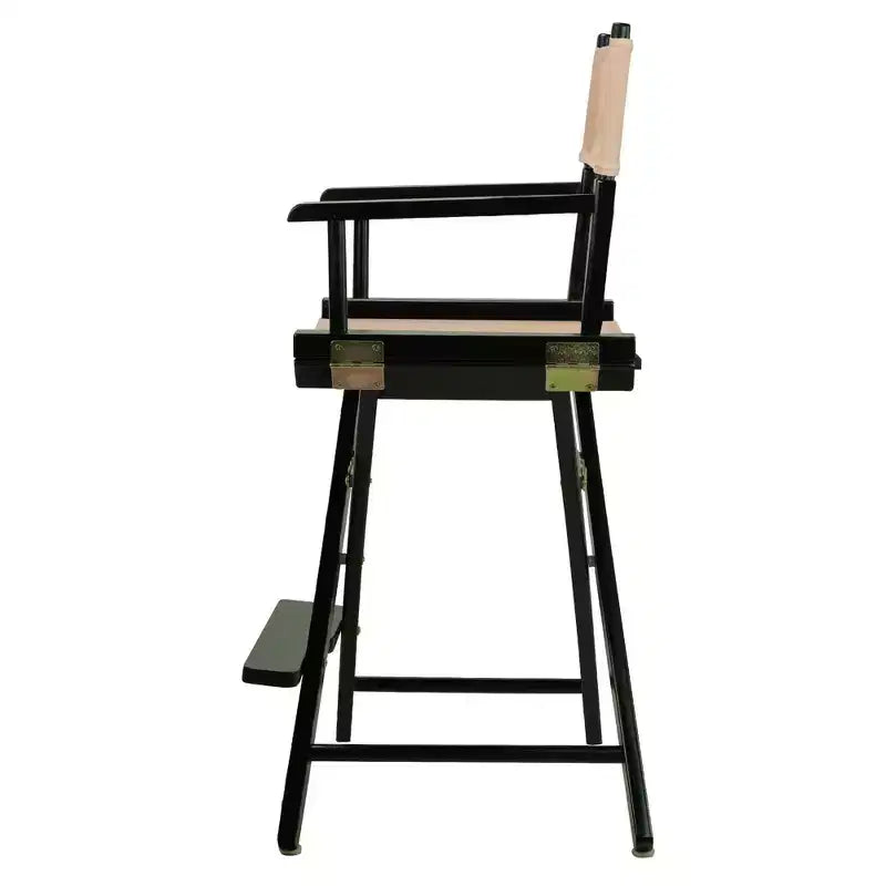 Chaise de réalisateur hauteur comptoir - Cadre noir