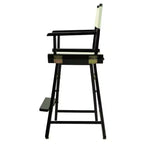 Chaise de réalisateur hauteur comptoir - Cadre noir
