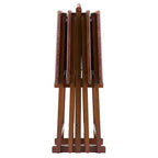 Ensemble de 5 tables d'appoint Alex Noyer Marron - Winsome : Bois massif, pliant, support de rangement inclus