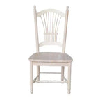 International Concepts Ensemble de 2 chaises Sheafback inachevées : Cadre en bois franc, style rustique, capacité de 102 kg