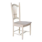 International Concepts Ensemble de 2 chaises Sheafback inachevées : Cadre en bois franc, style rustique, capacité de 102 kg
