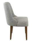 Hemet Gayle Chaise d'appoint tissée grise - HomePop