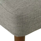 Hemet Gayle Chaise d'appoint tissée grise - HomePop
