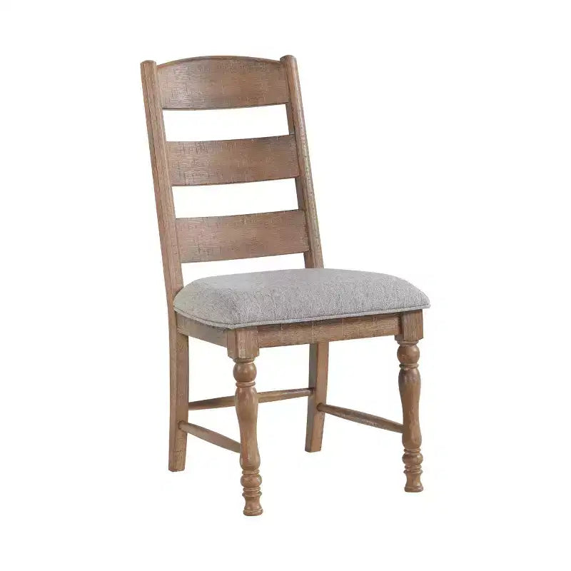 Set of 2 Highland Ladderback Cushion Seat Side Chairs Sandwash - Intercon