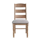 Lot de 2 chaises d'appoint avec coussin d'assise à barreaux Sandwash
