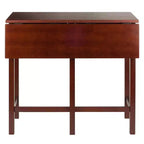Winsome Ensemble de salle à manger 3 pièces Lynnwood avec rallonges escamotables, hauteur comptoir et tabourets de comptoir, Bois/Noyer : Ensemble table de pub 4 places, style moderne du milieu du siècle