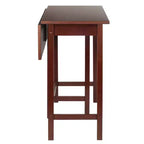 Winsome Ensemble de salle à manger 3 pièces Lynnwood avec rallonges escamotables, hauteur comptoir et tabourets de comptoir, Bois/Noyer : Ensemble table de pub 4 places, style moderne du milieu du siècle