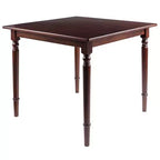 Ensemble Table à Manger 5 pièces Noyer - Bois Massif, Style Ferme, 4 Places