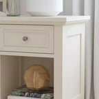 Table de chevet Naples blanche - Home Styles